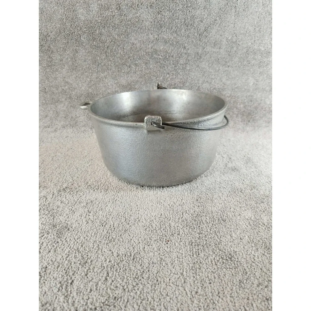 Club Aluminum Dutch Oven Silver Hammered Hammercraft Vintage Pot 12in